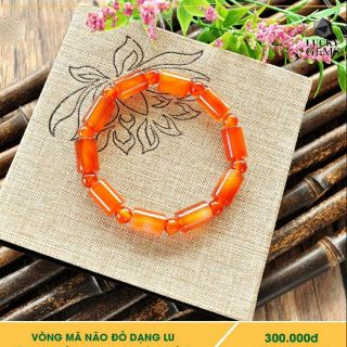 Vòng tay mã não đỏ tự nhiên