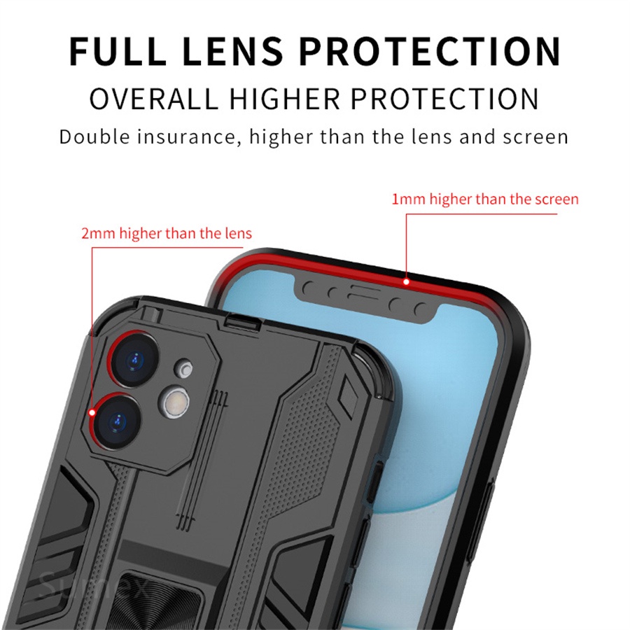 Ốp điện thoại cứng kiểu giáp chống sốc kèm giá đỡ từ tính cho OPPO RENO6 RENO6Z RENO6PRO 4G 5G RENO 6 Z 6Z 6PRO PRO 4G 5G