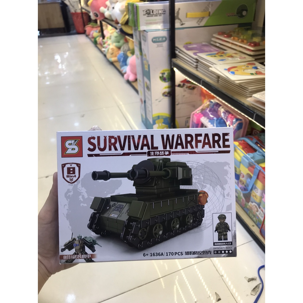 Đồ Chơi Xếp Hình Quân Sự Xe Tăng - Nhiều Mẫu