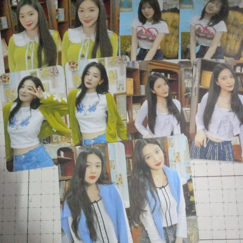 Set 10 card giấy bo góc in 2 mặt ảnh nhóm Red Velvet - Feel My Rhythm ReVe