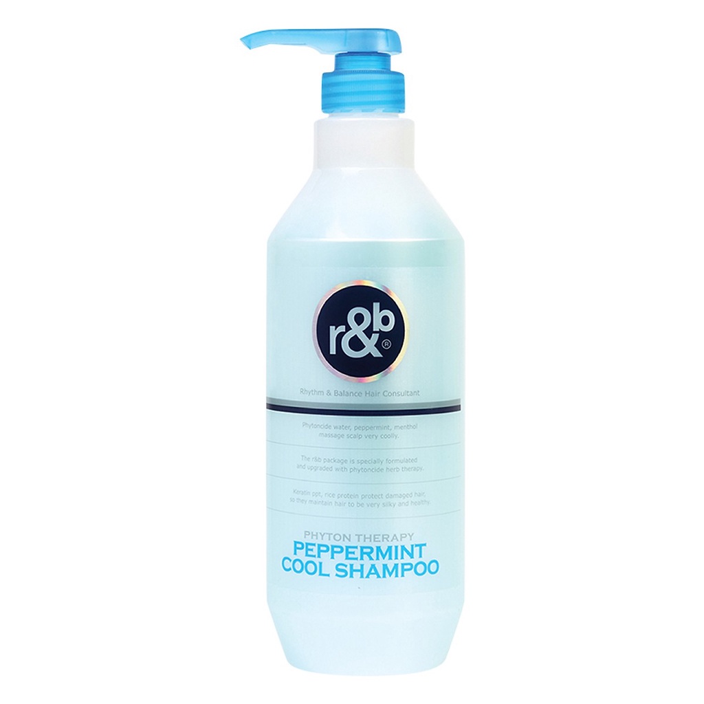 Dầu Gội Thảo Dược Mát Lạnh Bạc Hà giảm gàu R&B Peppermint Cool Shampoo 450ml-1000ml