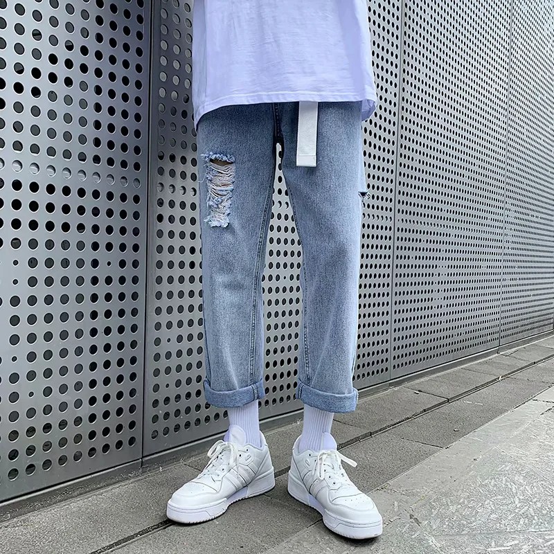 Quần jeans thiết kế thời trang hàn quốc cho nam (S-3XL)