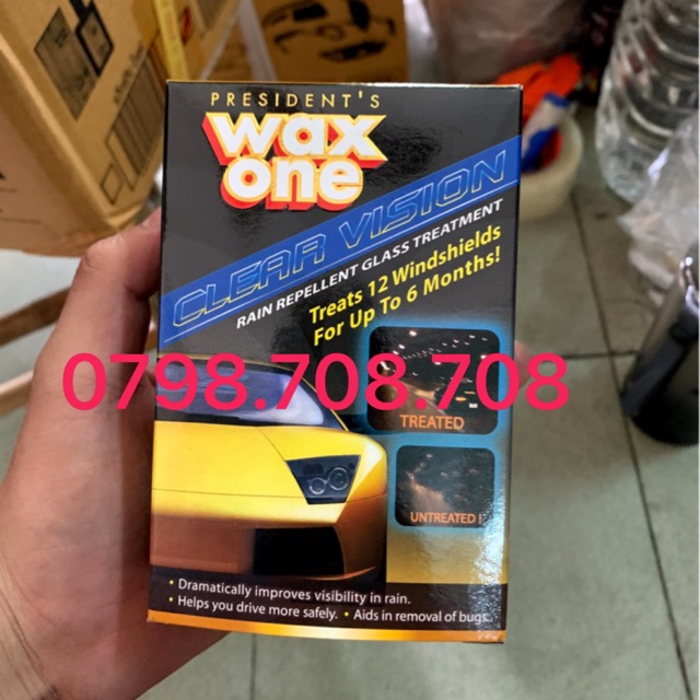 Nano phủ chống bám nước, trượt nước mưa Wax one