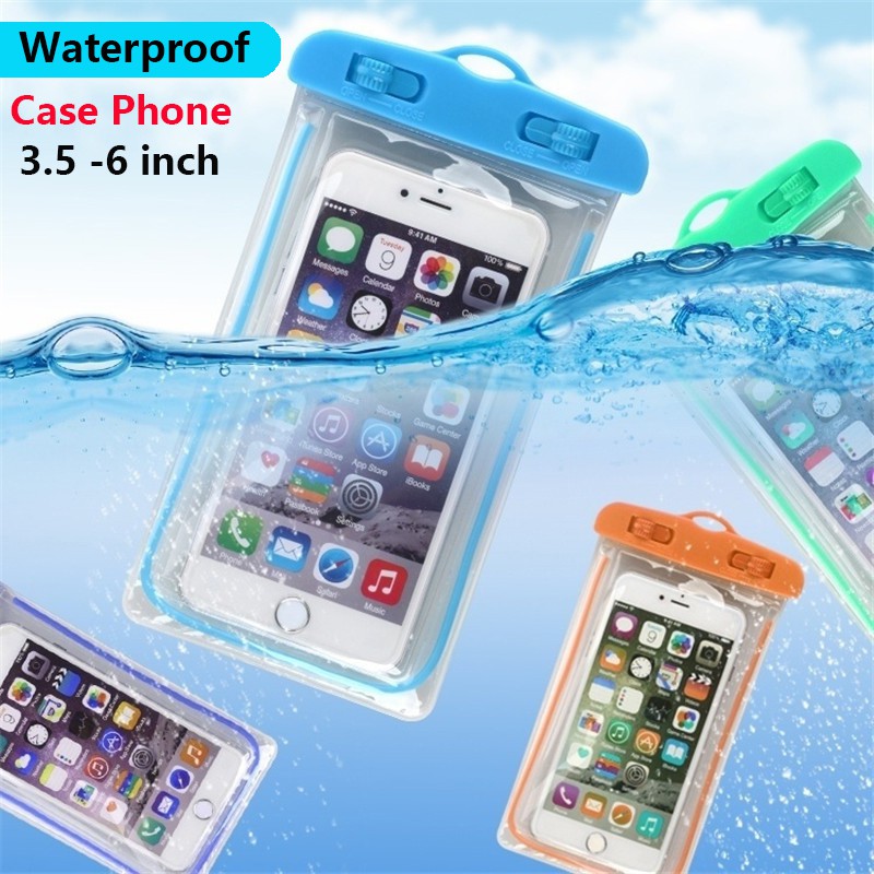 Túi đựng điện thoại chống nước thông dụng dành cho Iphone Samsung Oppo Vivo Xiaomi Huawei 3.5-6 inch