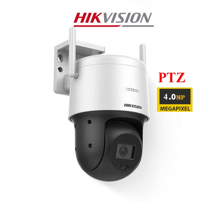 Camera IP Wifi 4MP Speed Dome PTZ HIKVISION DS-2DE2C400IW-DE/W Mini xoay 360 độ