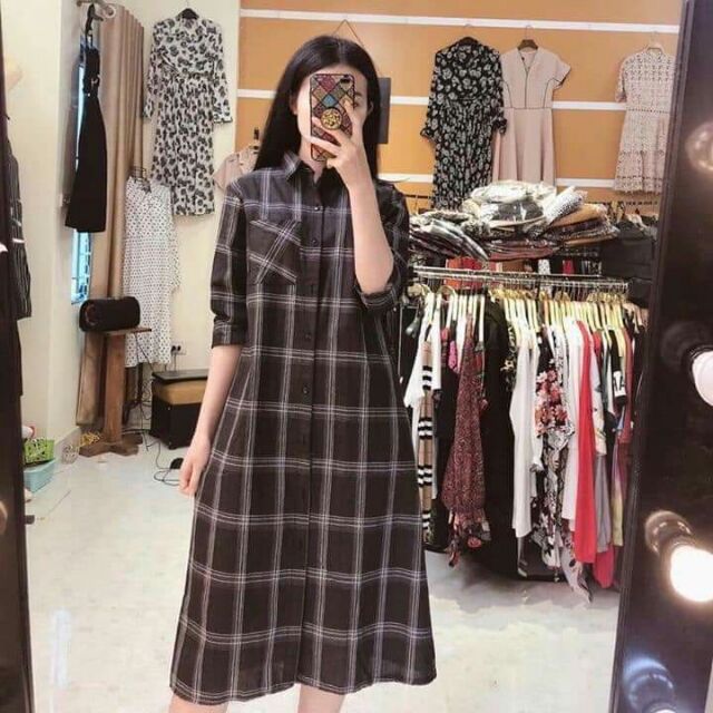 Váy sơ mi bầu