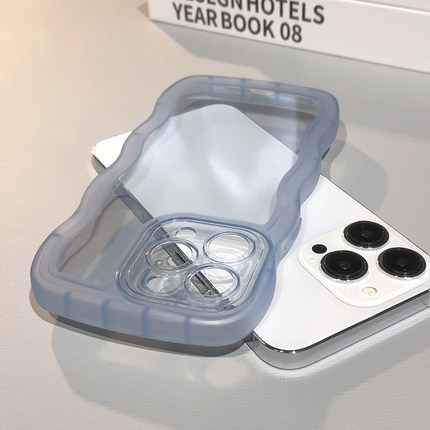 Ốp Điện Thoại Silicone Mềm Trong Suốt Chống Sốc Họa Tiết Gợn Sóng Cho iPhone 14 Pro Max 13 12 Pro Max 11 X XR XS 7 8 Plus SE 2020