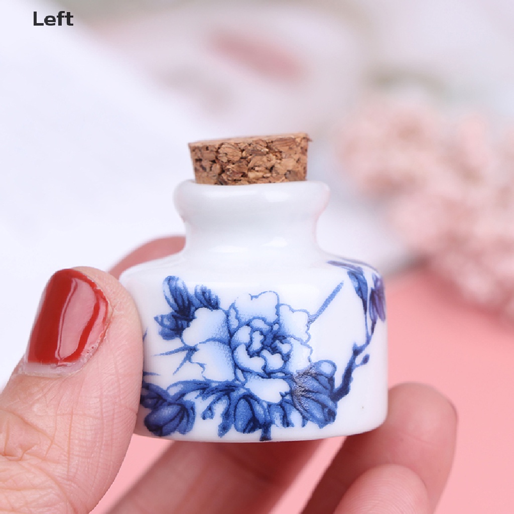 [Hàng mới về] Chai gốm thủy tinh kim tuyến nắp gỗ sử dụng làm móng