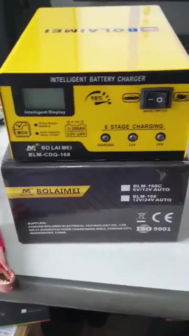 Sạc bình ắc quy 12V 24V 200AH thông minh tự ngắt