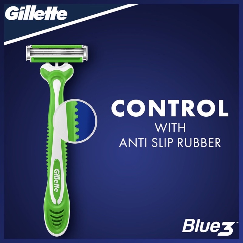 Hộp 4 cây Dao Cạo Râu GILLETTE Blue 3 Sensitive , Ice, Comfort loại không thay lưỡi