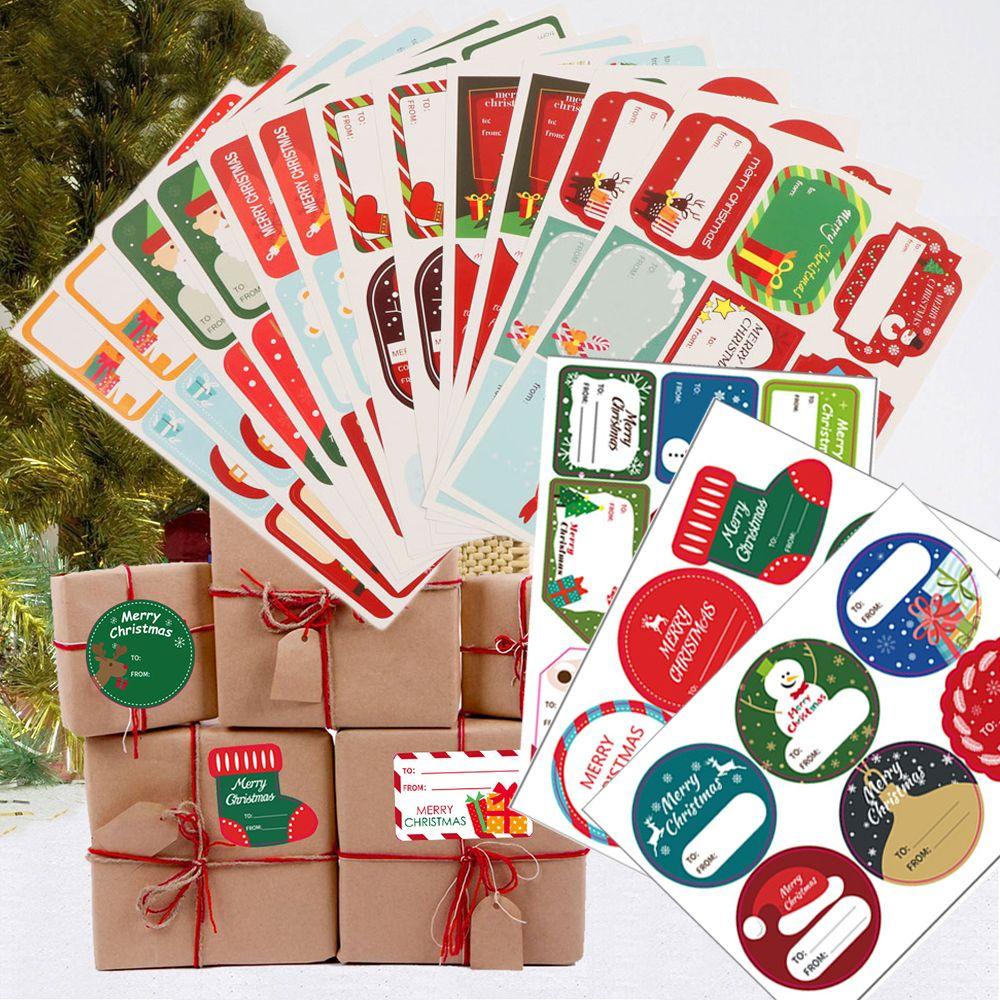 CHOOKEY Miếng Dán Trang Trí Giáng Sinh Tự Dính Độc Đáo