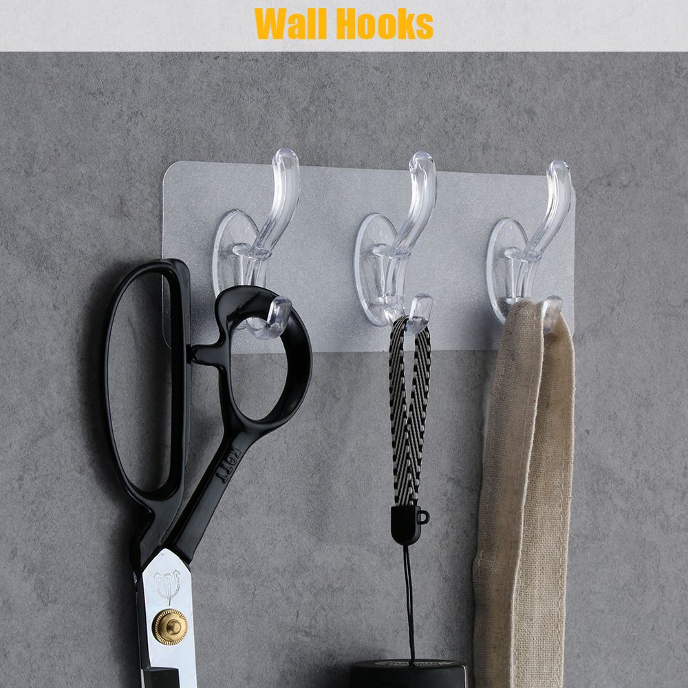 Móc Treo Quần Áo 3/5/6 Hàng Trong Suốt Tiện Dụng