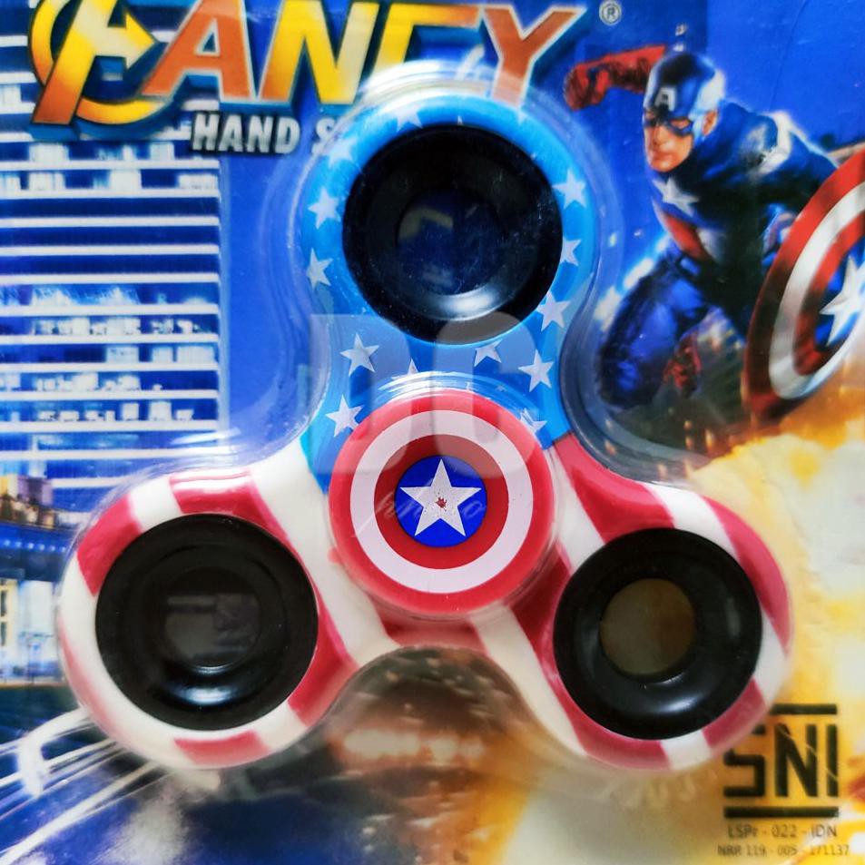Con Quay Đồ Chơi Fidget Spinner Hình Siêu Anh Hùng / Người Nhện / Captain America / Người Dơi / Superman W8943
