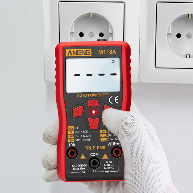 Đồng Hồ Vạn Năng Kỹ Thuật Số Bonjour M118A Đếm 6000 Đếm Rms Ac Dc Kèm Phụ Kiện