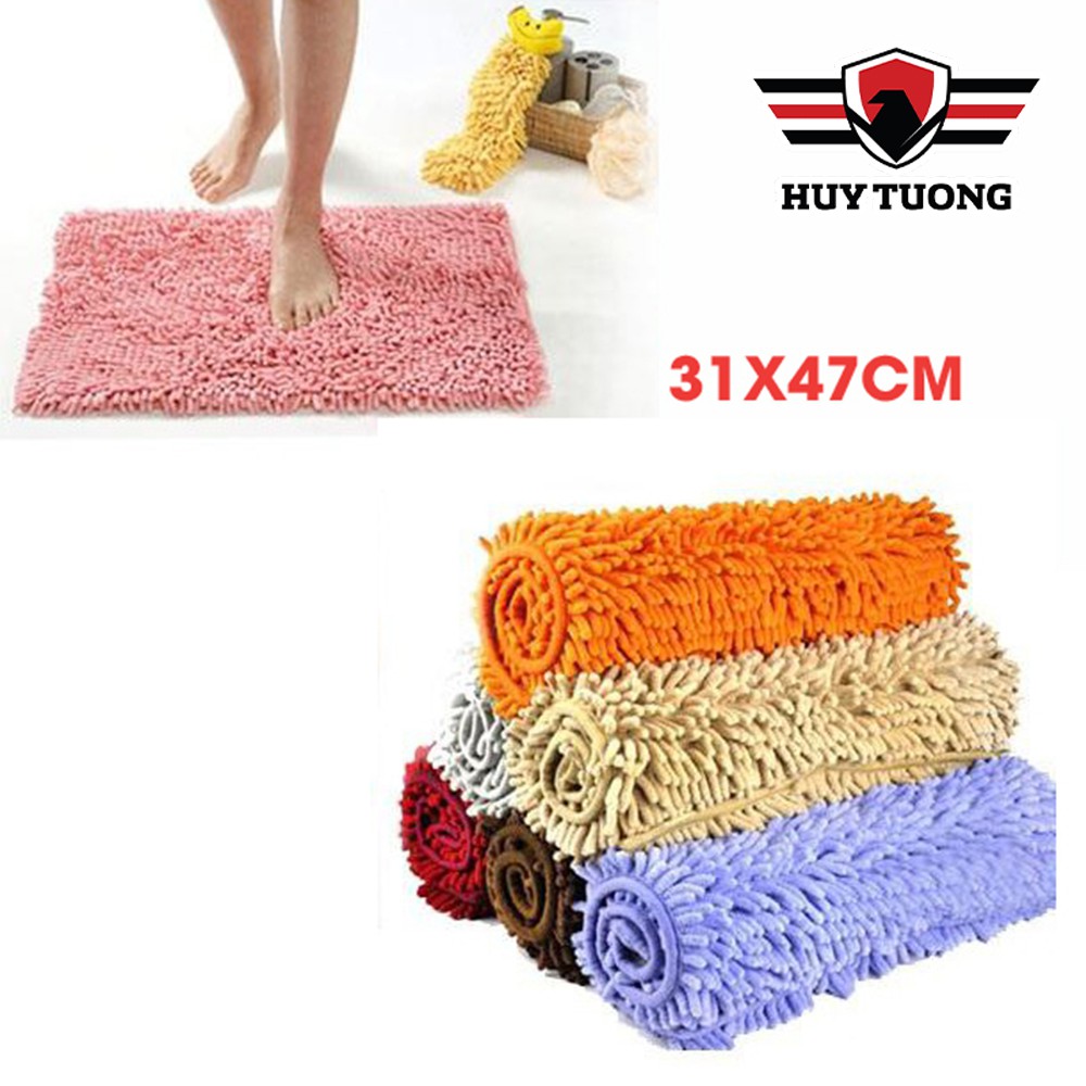 Thảm lau chân san hô siêu thấm cao cấp 33 x 47 - Huy Tưởng ( màu ngẫu nhiên )