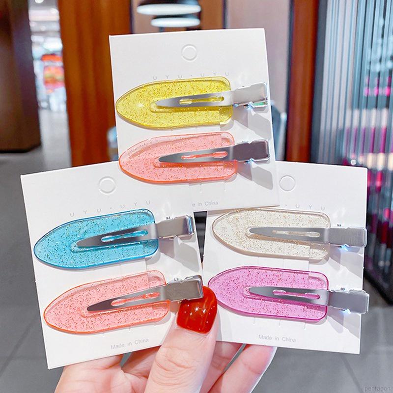 1 Kẹp Tóc Mái Màu Kẹo Trong Suốt Phong Cách Hàn Quốc Cho Bé Gái