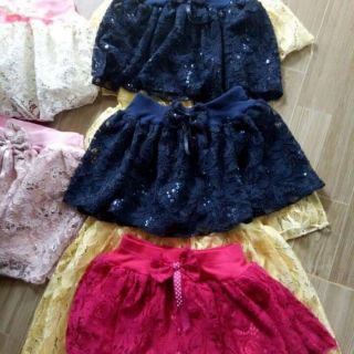 Chân váy xòe ren các loại