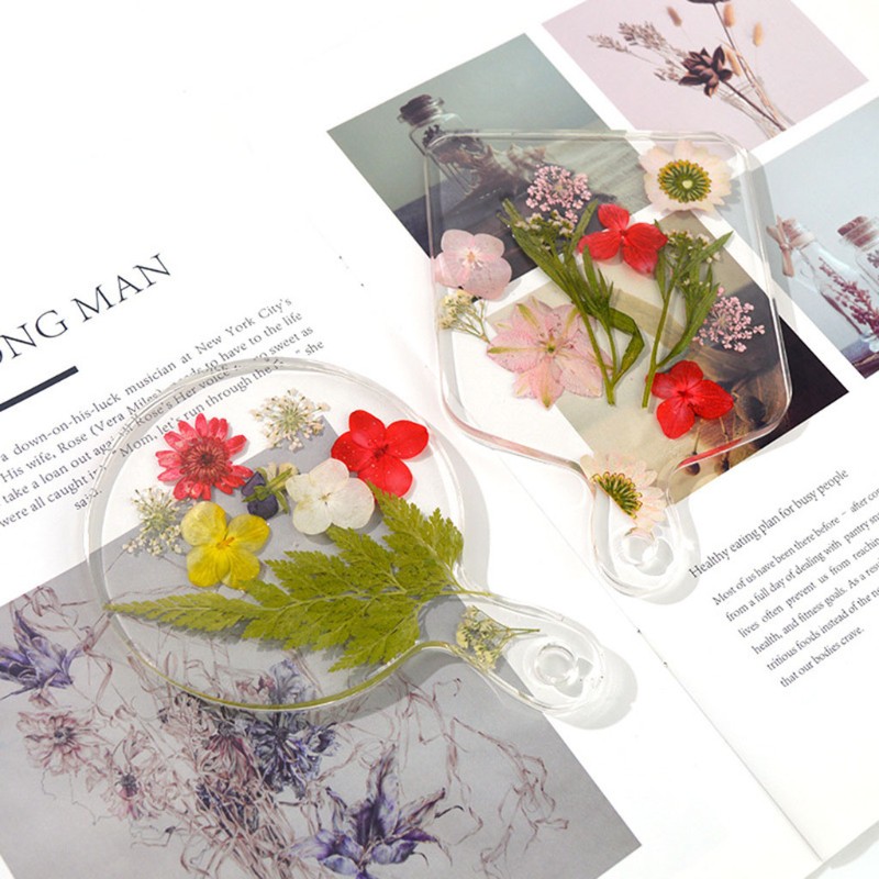 Bộ 2 khuôn silicon để tự làm khay lót cốc trang trí nội thất tiện lợi