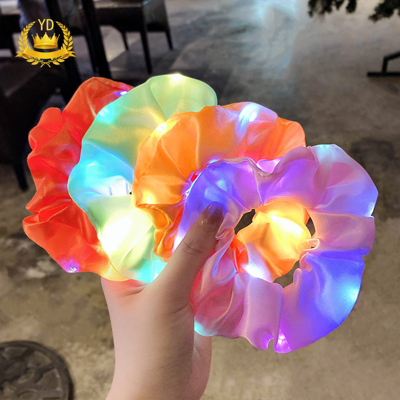 Dây Buộc Tóc Hình Chú Heo Có Đèn Led Độc Đáo Thời Trang Cho Nữ