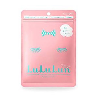 [Có sẵn] Mặt nạ lululun màu hồng cấp ẩm mẫu mới nhiều dưỡng hơn - Túi zip 7 miếng