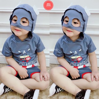 Bộ siêu nhân bé trai chất cotton lạnh, Đồ bộ bé trai hàng đẹp Sóc's House 8-16kg