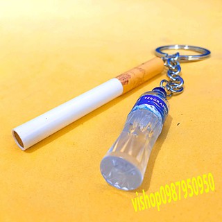 móc khóa điếu thuốc giả và chai nước ngọt mã FNM9 F6 in 1