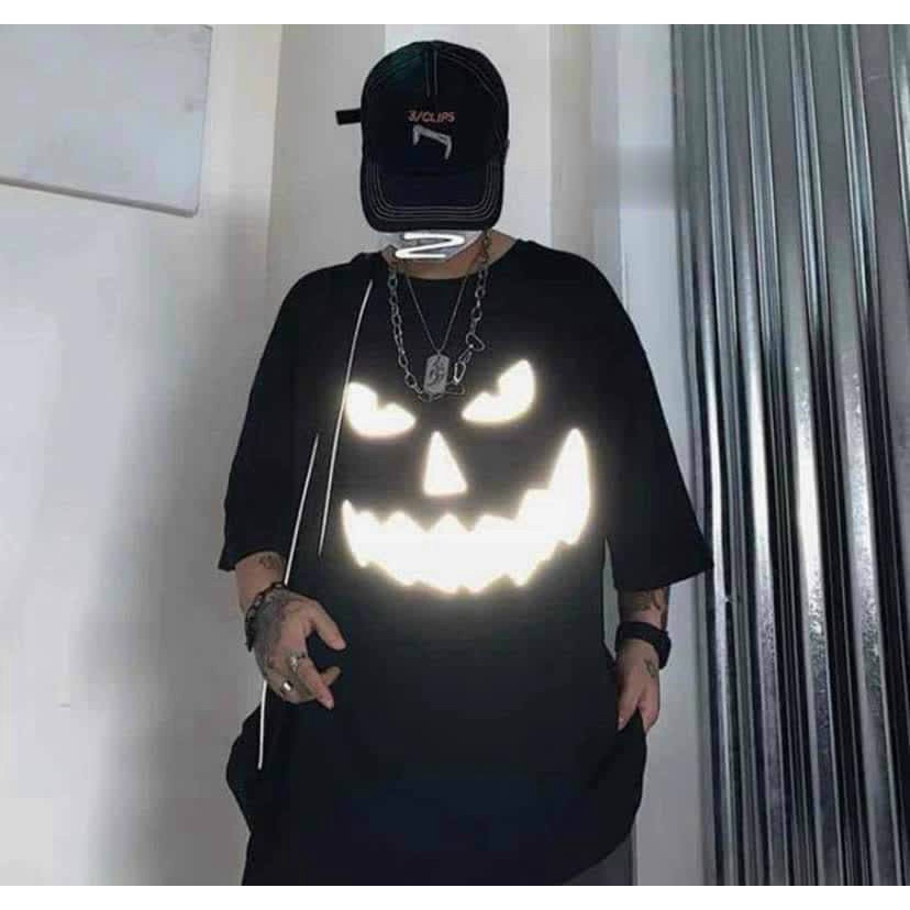 ÁO THUN NAM NỮ UNISEX PHẢN QUANG HỌA TIẾT NỤ CƯỜI QUỸ DỮ VLTN FASHION