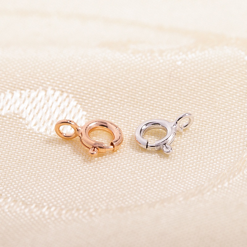 [K19B] Phụ kiện trang sức (DIY) - Khóa tròn ống lẫy đẩy