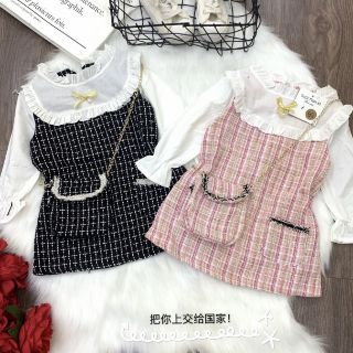 Váy tiểu thư điệu đà cho bé gái
