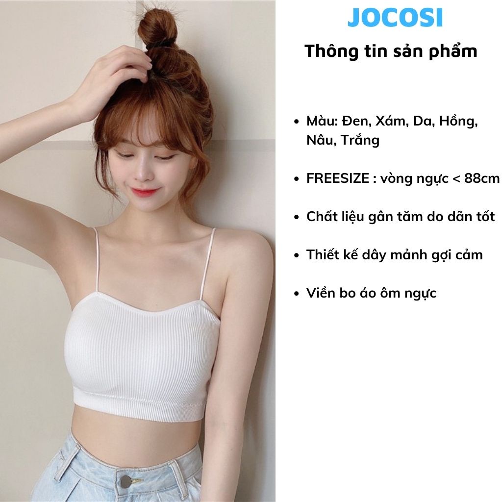 Áo bra nữ 2 dây học sinh đẹp hở lưng, áo ngực không gọng quyến rủ JOCOSI B7719 | BigBuy360 - bigbuy360.vn