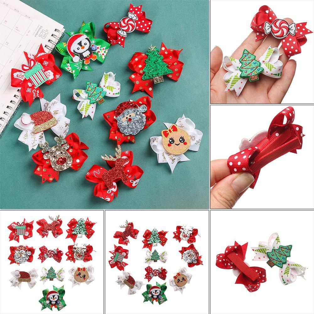 SUMU Kẹp Tóc Hoạ Tiết Giáng Sinh Dễ Thương