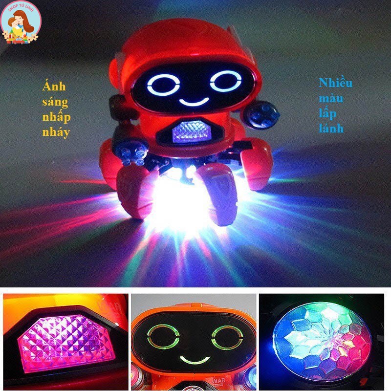 Đồ Chơi Trẻm Em Robot Dancer Nhảy Múa phát sáng Cho Bé Trai, Bé Gái,Có Đèn Có Nhạc Giả Trí Vui Nhộn