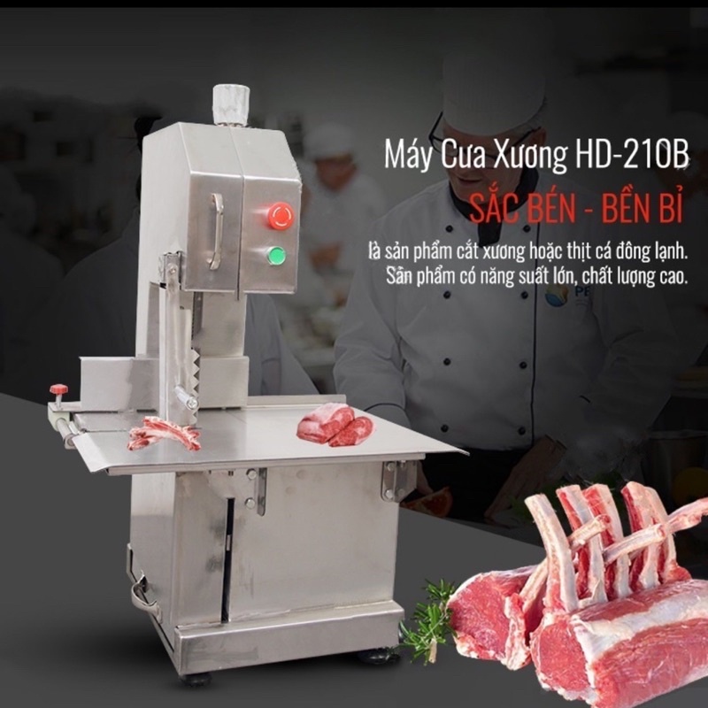 Chính Hãng Máy Cưa Xương Giò Heo Inox JY-130 Máy Cắt Thịt Cá Đông Lạnh Công Suất 750W