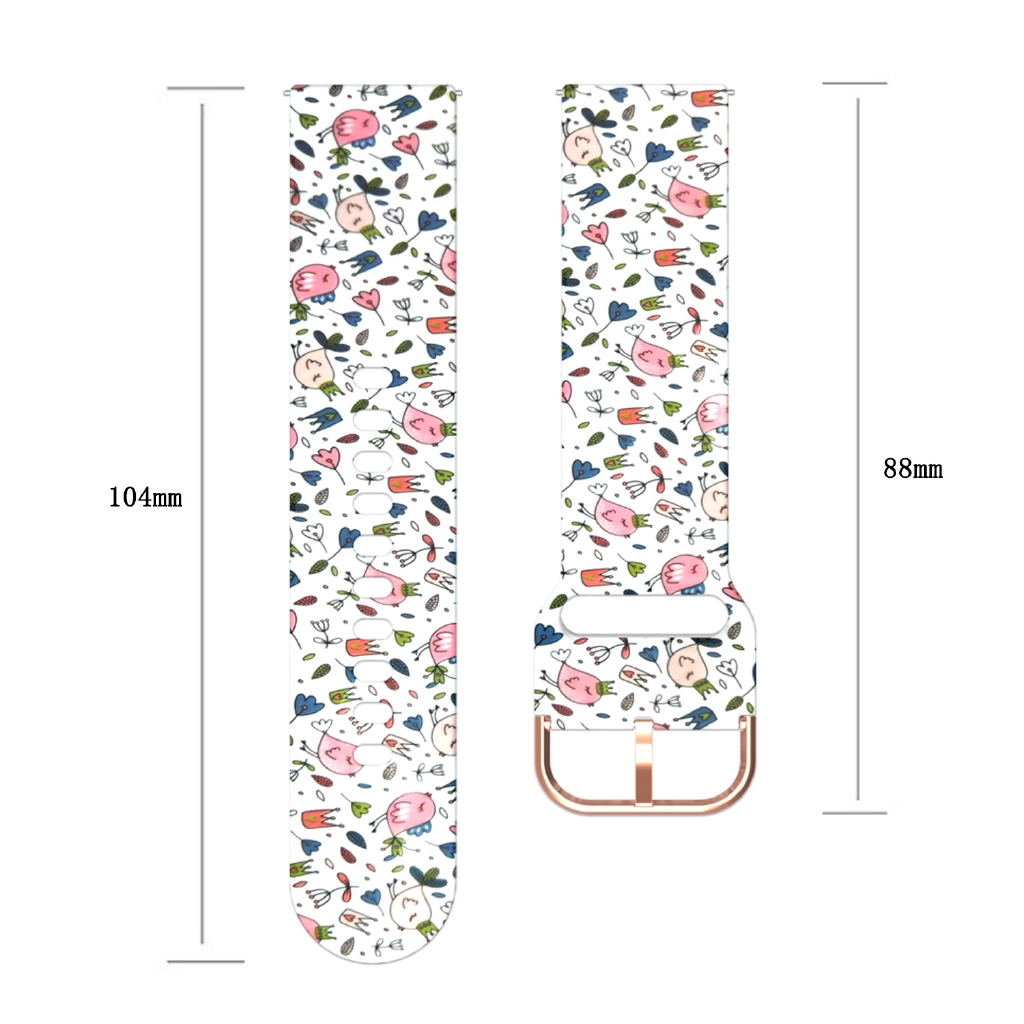 Dây đeo silicon mềm họa tiết rằn ri cho đồng hồ Samsung Galaxy Watch