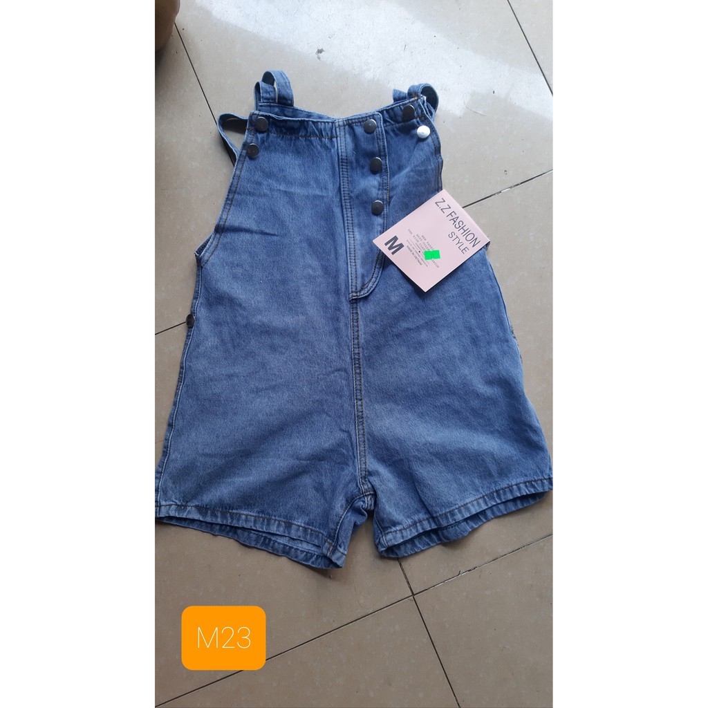 Quần Yếm Jean Nữ thời trang Kichistore , Yếm Jean Nữ có 3 size dễ dàng chọn lựa M02