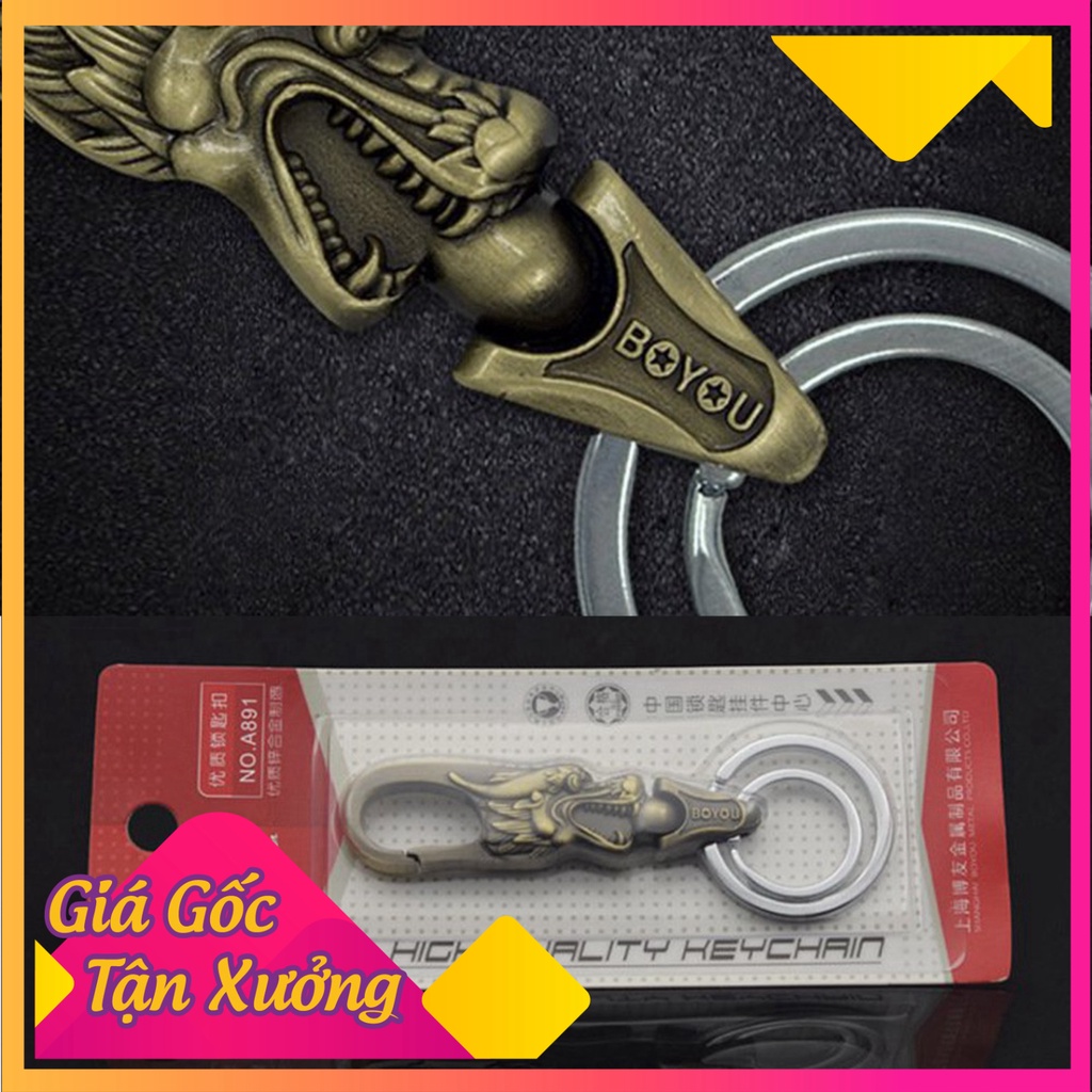 Móc Khóa Đầu Rồng BoYou (giá 1 chiếc) (Ảnh Sp thật)