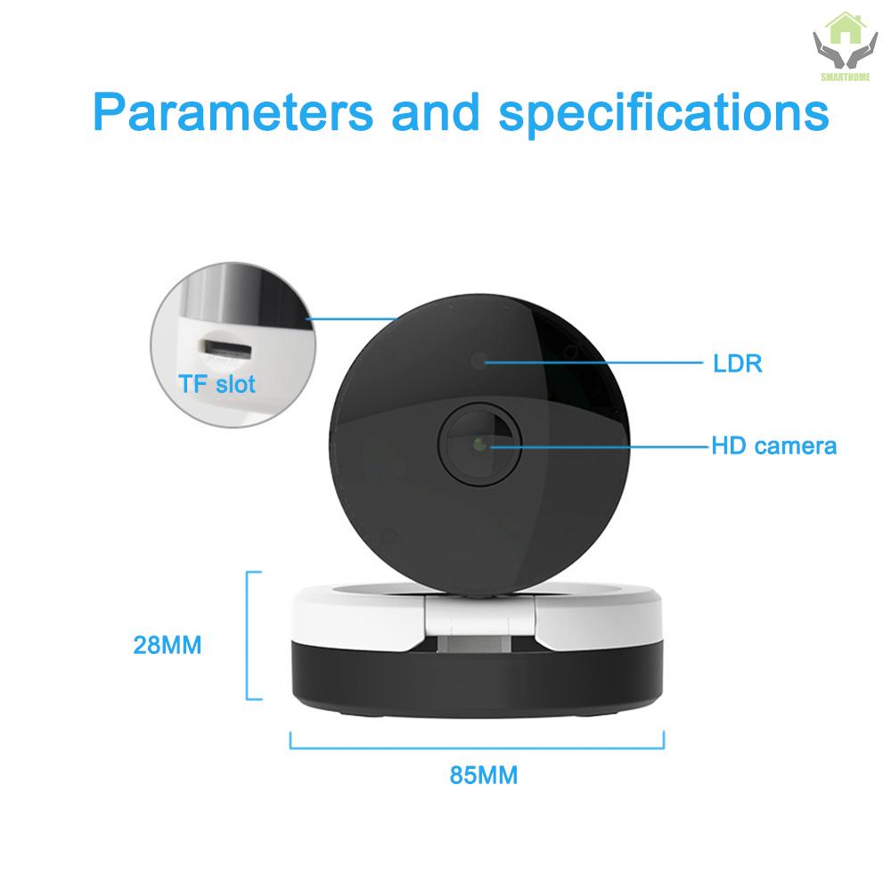 720P HD Home Indoor Wireless WiFi Security Camera with Night Vision Motion Detection Remote Access