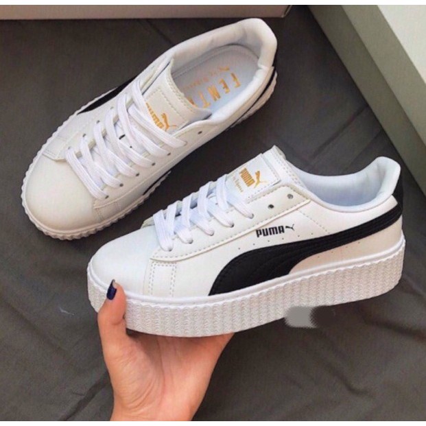 🔥SIÊU CÂP🔥 Giày Thể Thao Sneaker PM Trắng Cực Chất, Da Cao Cấp, Cực Bền, Đế Khâu Dành Cho Nam, Nữ