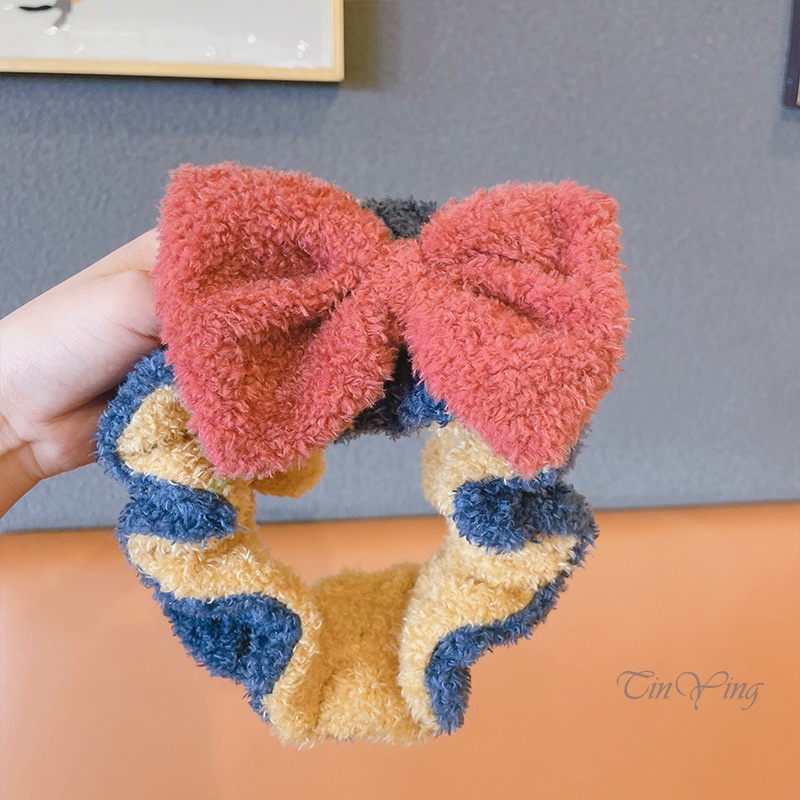 GETNOIVAS Băng đô mềm co giãn đính nơ thiết kế đơn giản thanh lịch cho nữ