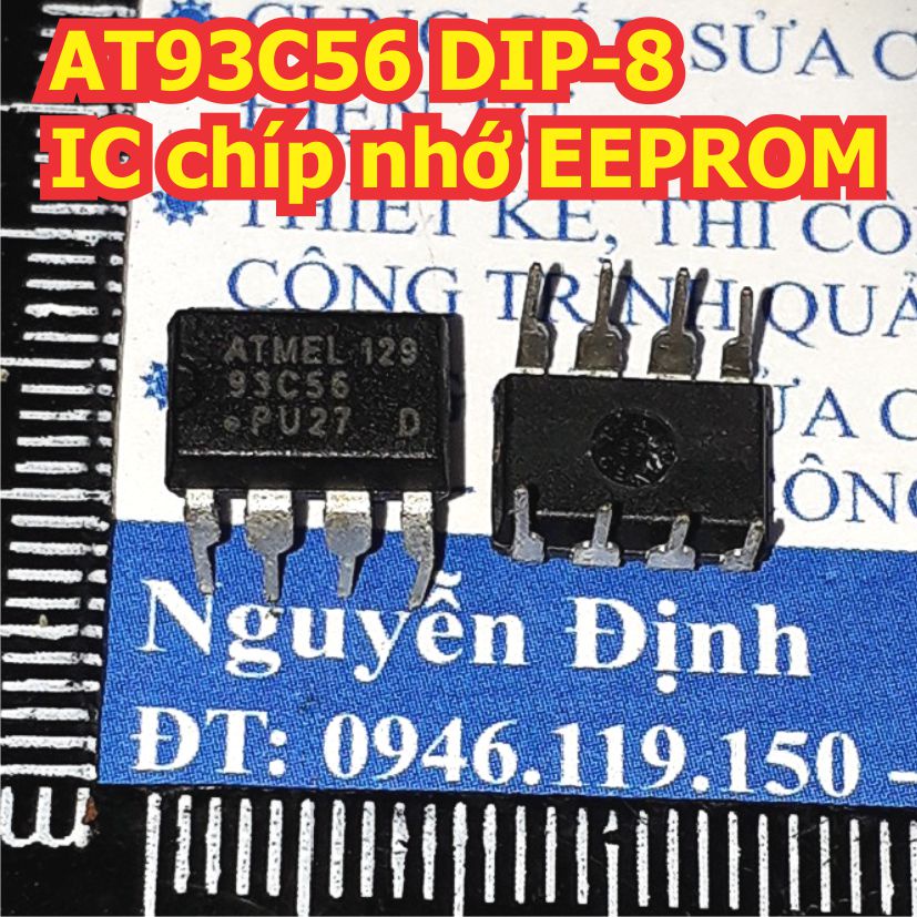 5 con AT93C56 93C56 DIP-8 IC chíp nhớ EEPROM chân cắm kde1429
