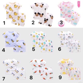 Bộ cotton giây cho bé