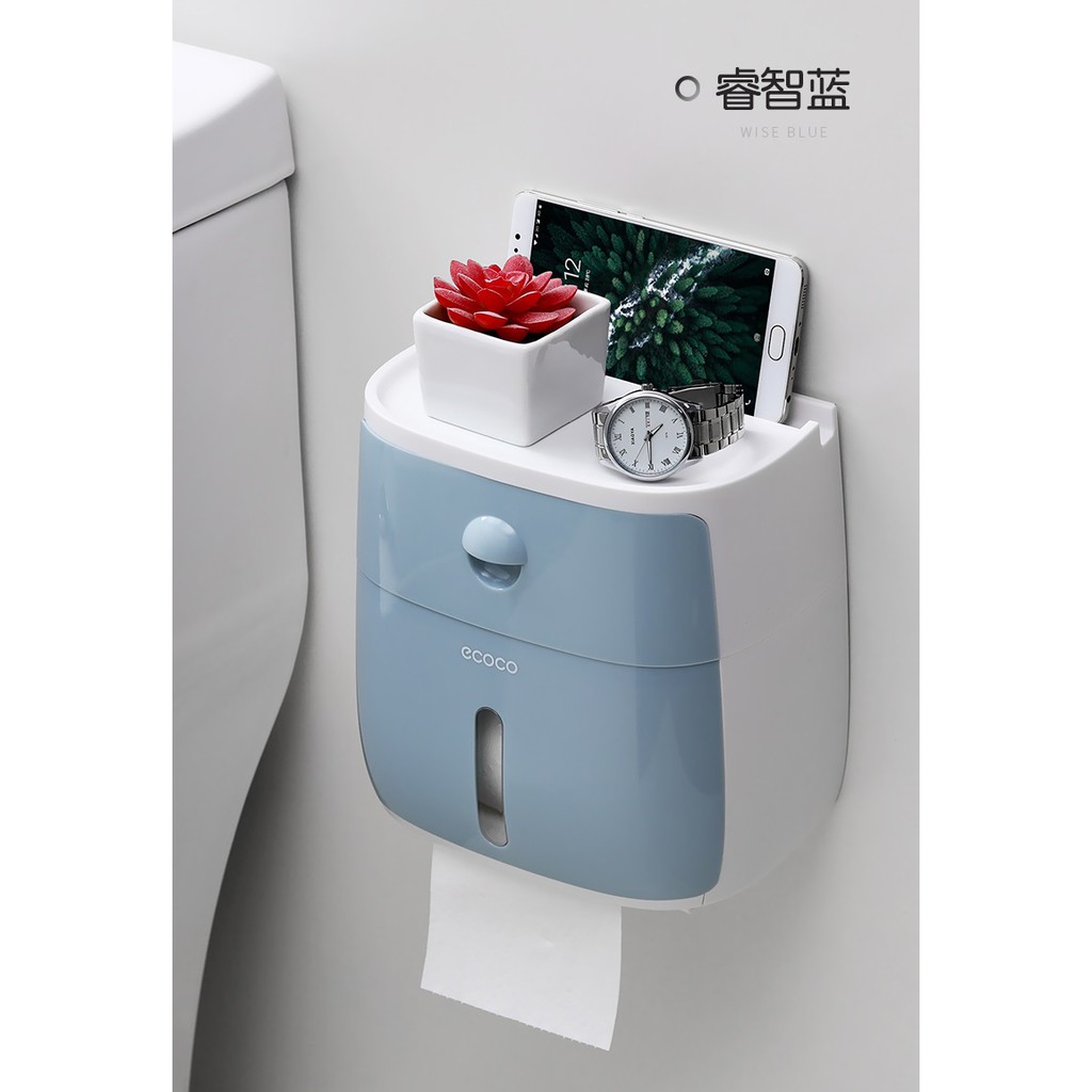 Hộp đựng giấy vệ sinh có ngăn kéo Ecoco 1804