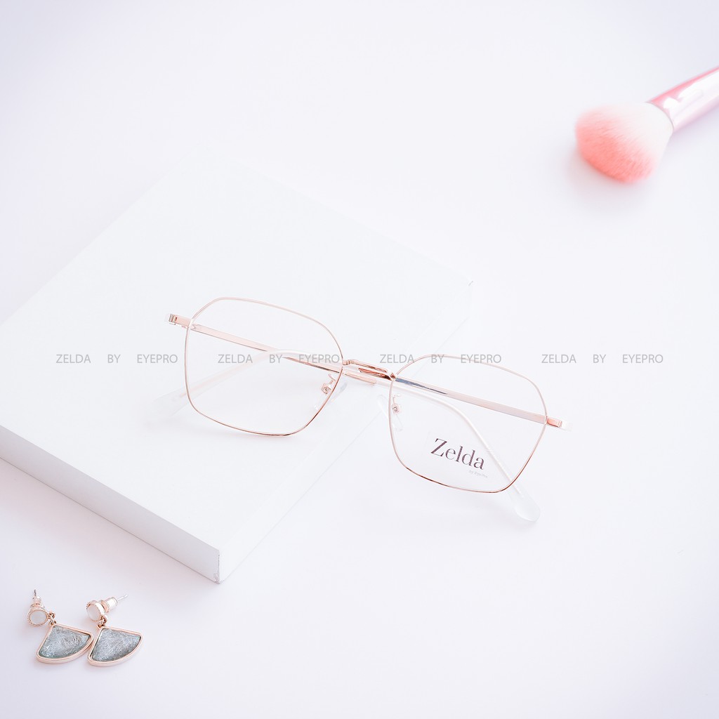 [LẮP SẴN CẬN]Gọng cận nữ, gọng kính kim loại, mắt kính chống ánh sáng xanh, đổi màu  Z29162 | BigBuy360 - bigbuy360.vn