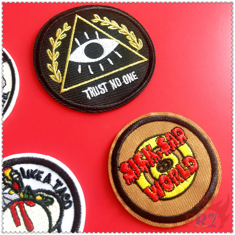 ✿ VSCO：Sick Sad World Iron-on Patch ✿ 1Pc Diy Embroidery Patch Iron on Sew on Badges Patches