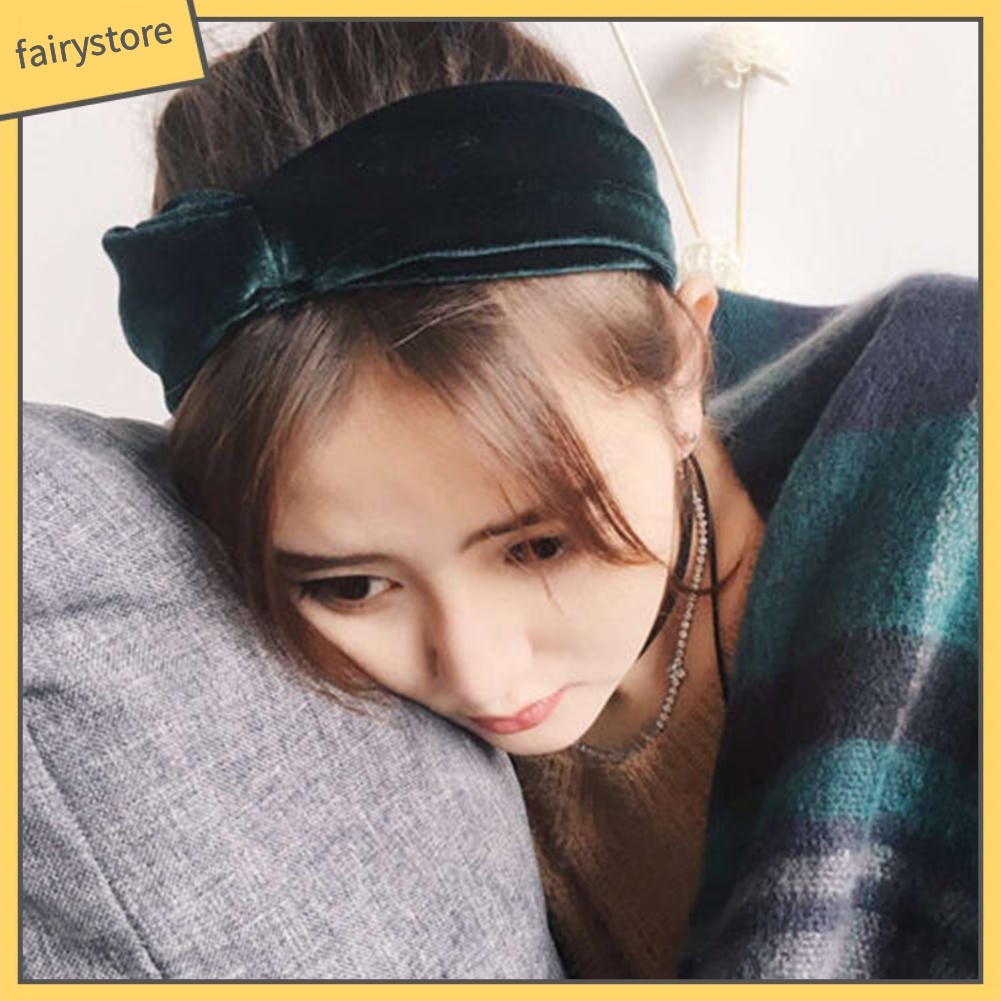 Cài tóc nhựa bọc nhung lông kiểu thắt nút thời trang cho nữ