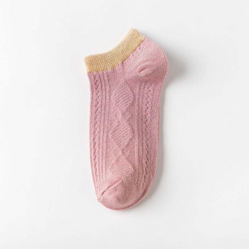 [Set 5] Tất vớ nữ gân hoa văn nhiều màu TN45