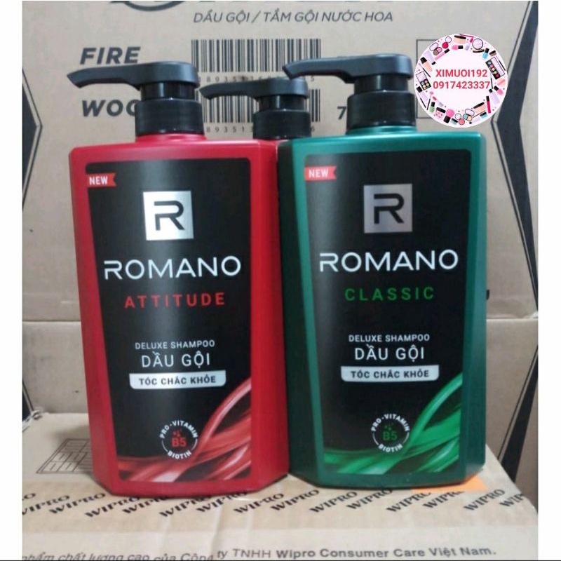 Dầu gội romano 180g/650g