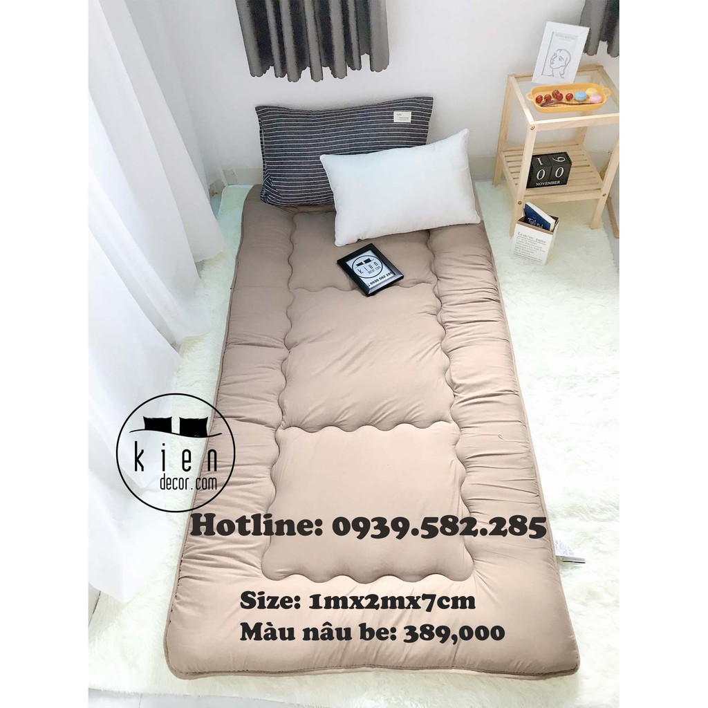 [FULL BOX]Nệm topper xuất Nhật size 1mx2m- Nệm trải sàn 1 người nằm