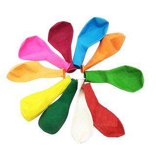 Bong bóng tròn trơn đủ màu Thái Lan 25 cm - 50 Cái/1 Bịch