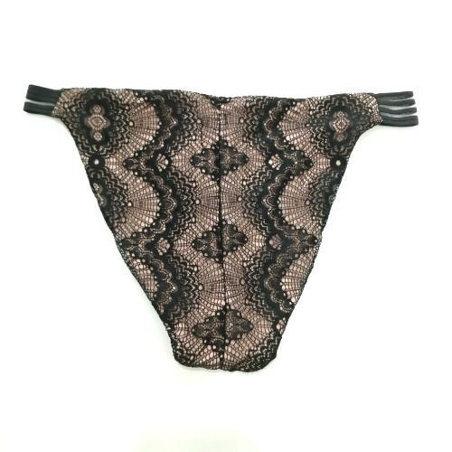 Quần bơi nữ Gianni Bini ren đen phối bản thun 2 bên GB256318 ( TH8978 ) | BigBuy360 - bigbuy360.vn